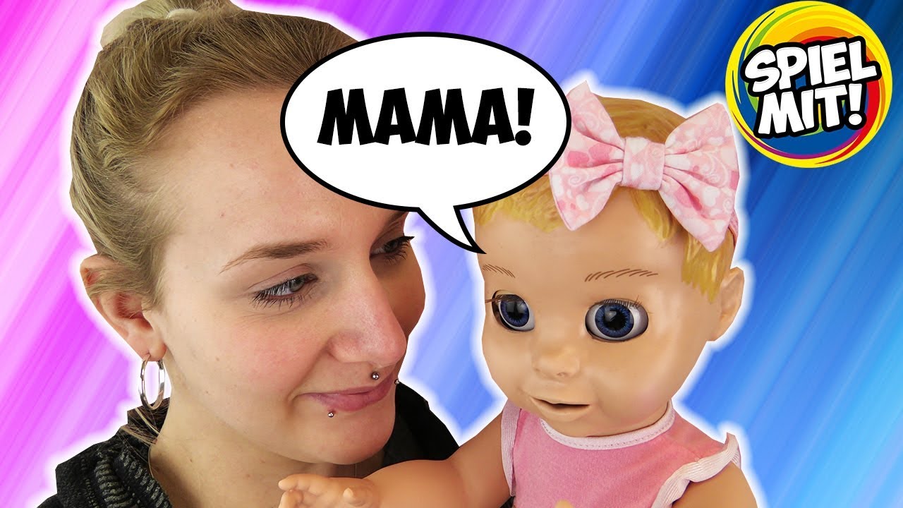 LUVABELLA PUPPE deutsch | Nina als Mama - super realistische Baby Puppe spricht & lacht