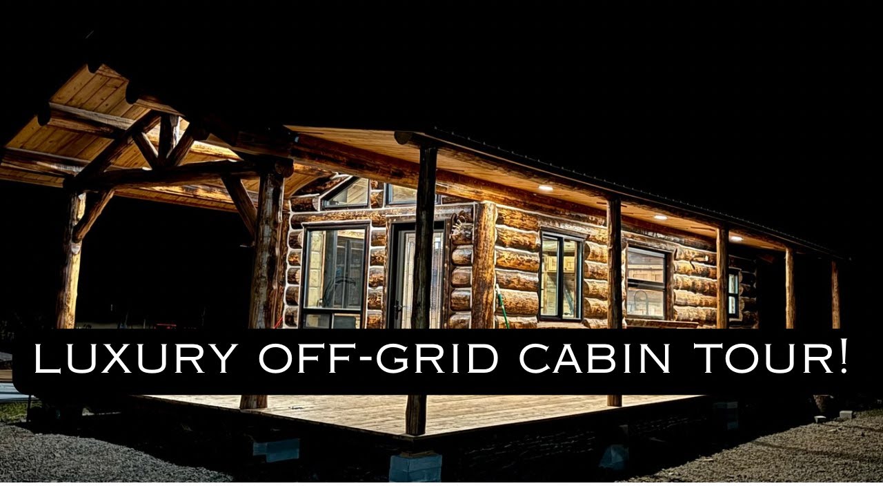 Luxury off grid Log Hunting cabin!