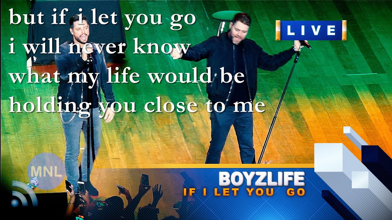 [LYRICS] IF I LET YOU GO (WESTLIFE) (Boyzlife) Momentum Live MNL [8K]