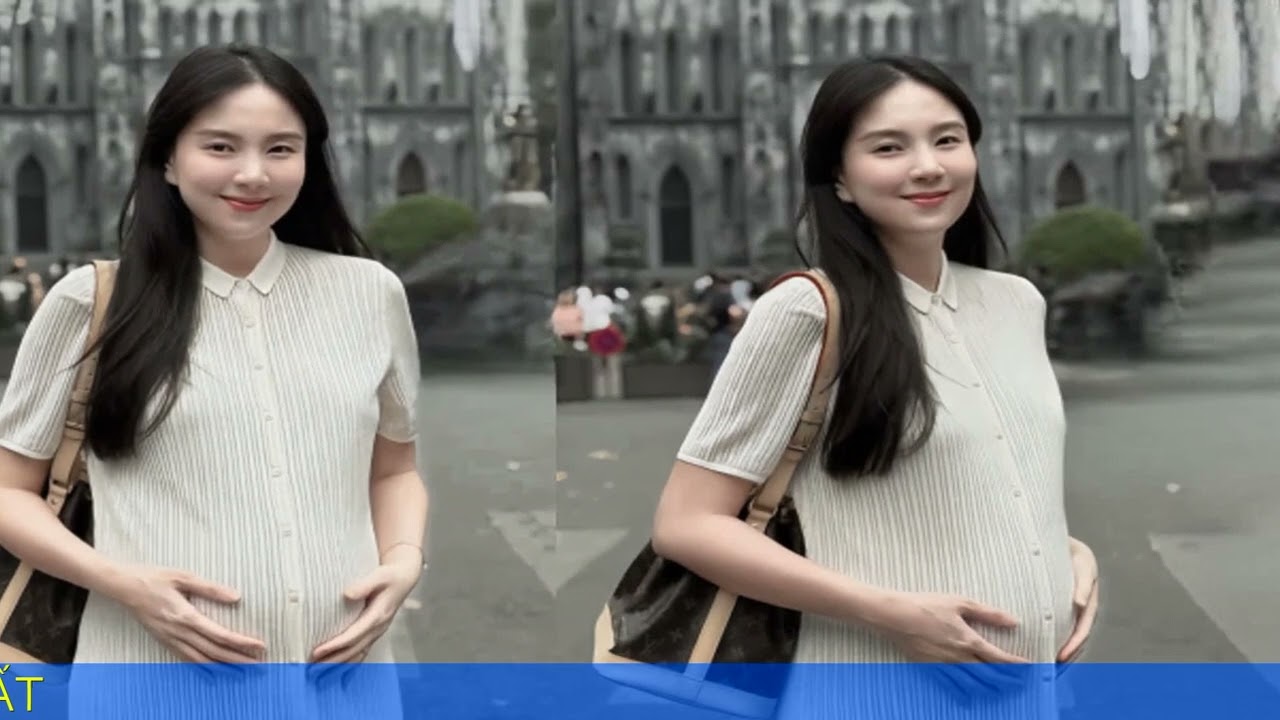Mẹ bầu Mai Ngọc 'nổ inbox' vì mặc một chiếc váy bình dân