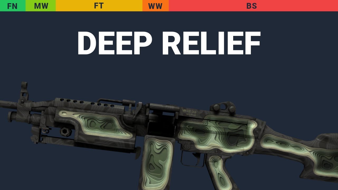 M249 Deep Relief - Skin Float And Wear Preview