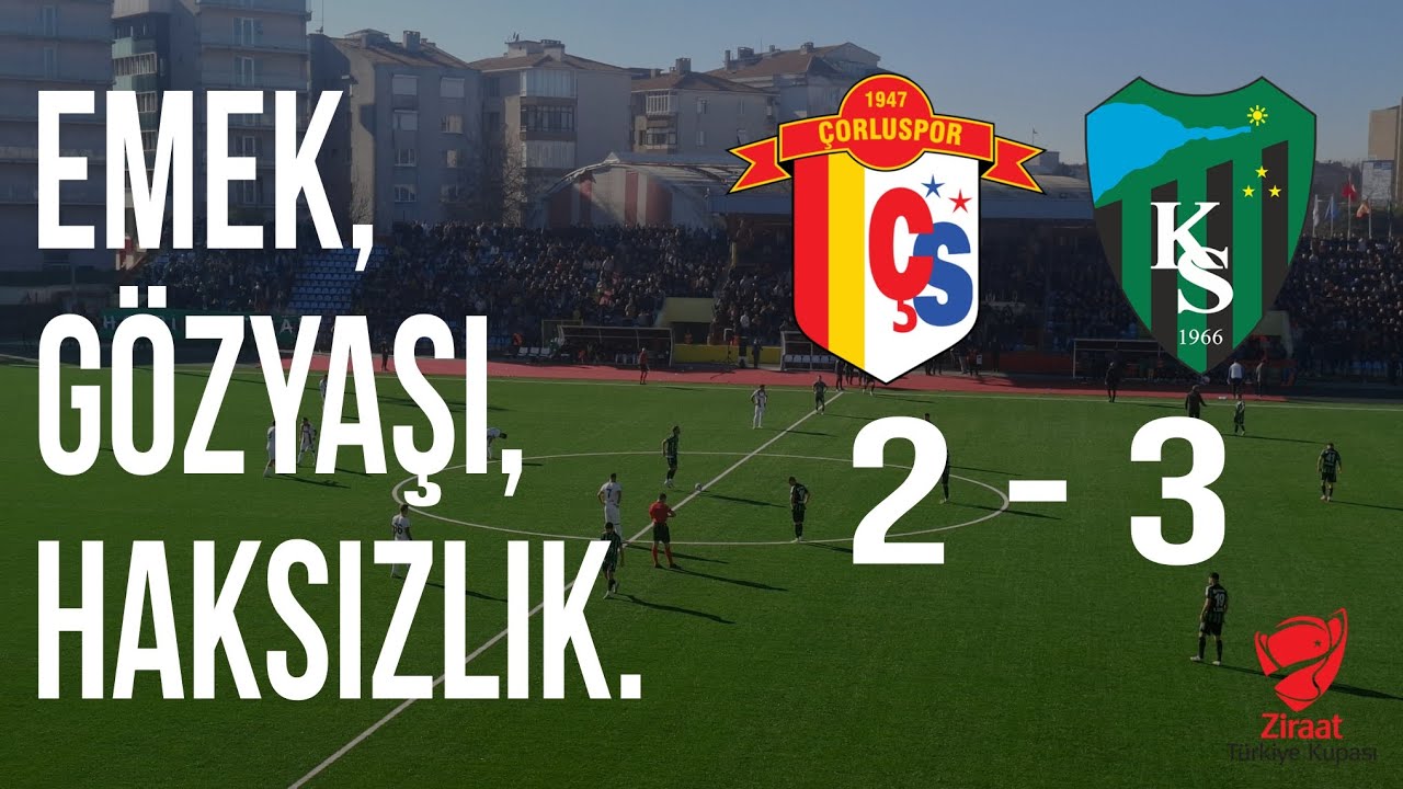 MAALESEF :( | Çorluspor 1947 - Kocaelispor ZTK 5. Tur Maçı Vlog.