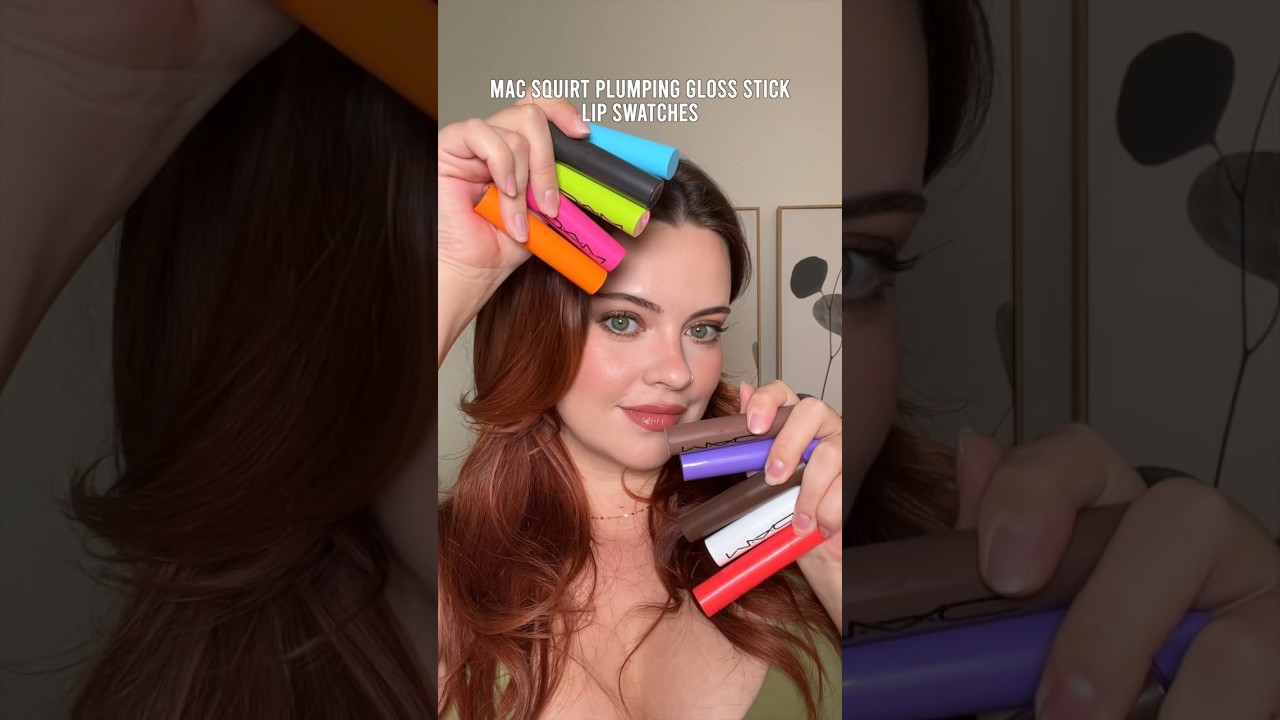 MAC Squirt Plumping Gloss Stick Swatches #lipswatches