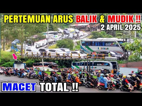 MACET Total !! Ribuan Pemudik Terjebak di Jalur Selatan, Malangbong sampai Tanjakan Gentong