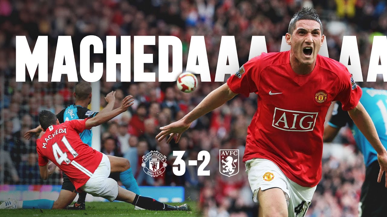 Macheda Debut Goal! Man Utd 3-2 Aston Villa | 2008/09
