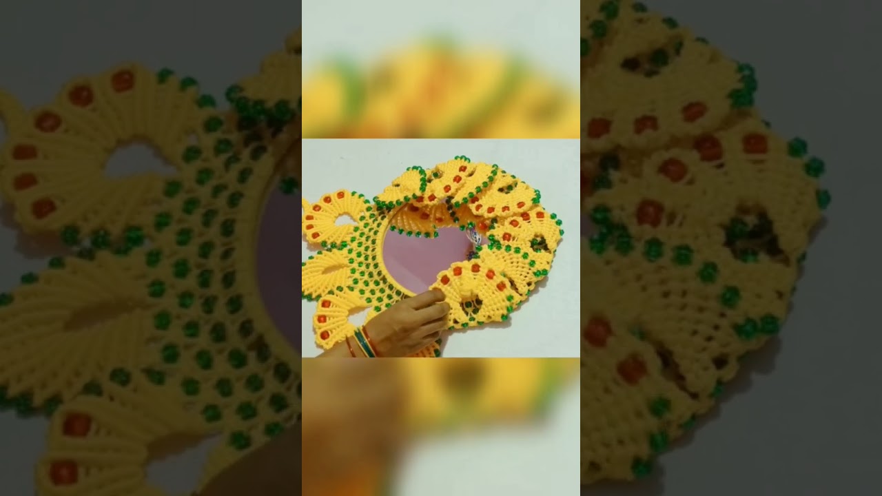 #Macrame round mirror sunflower design🌻🌻#short#viral vedio#macrame tutorial