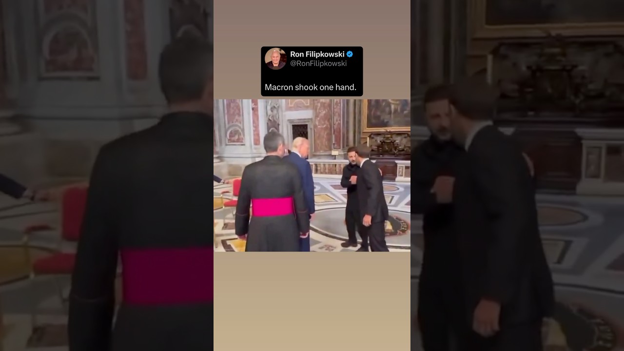 Macron AVOIDS HANDSHAKE with Trump at Vatican…Trump Humiliated
