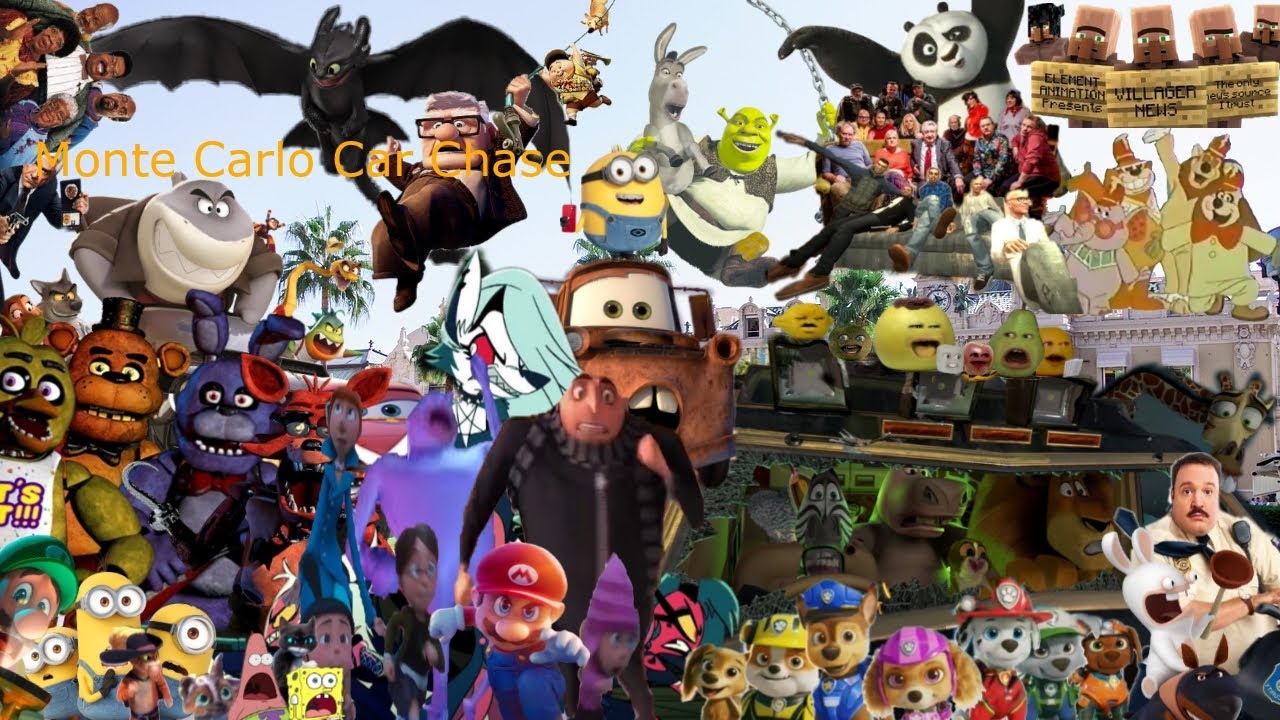 Madagascar 3 Monte Carlo Chase Crossover (REUPLOAD)