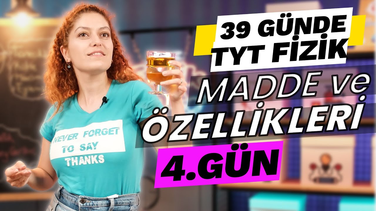 Madde ve Özellikleri 2- Özkütle | 39 Günde TYT Fizik Kampı | 4. gün