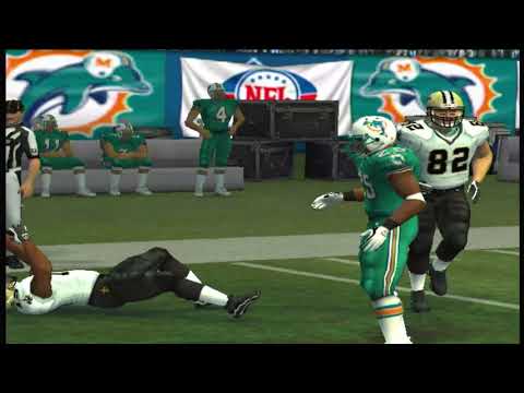 Madden NFL 08 (PS2) saints vs dolphins