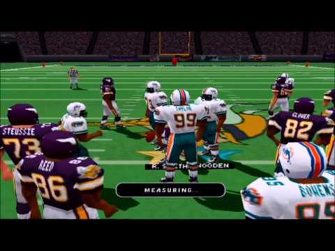 Madden NFL 99 Dolphins vs Vikings Part 1