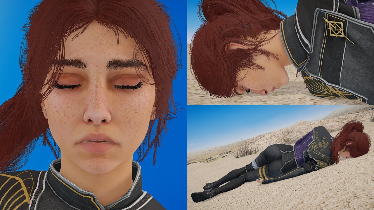 Maelle KO pose - Clair Obscur: Expedition 33 x MMD (リョナ Ryona)