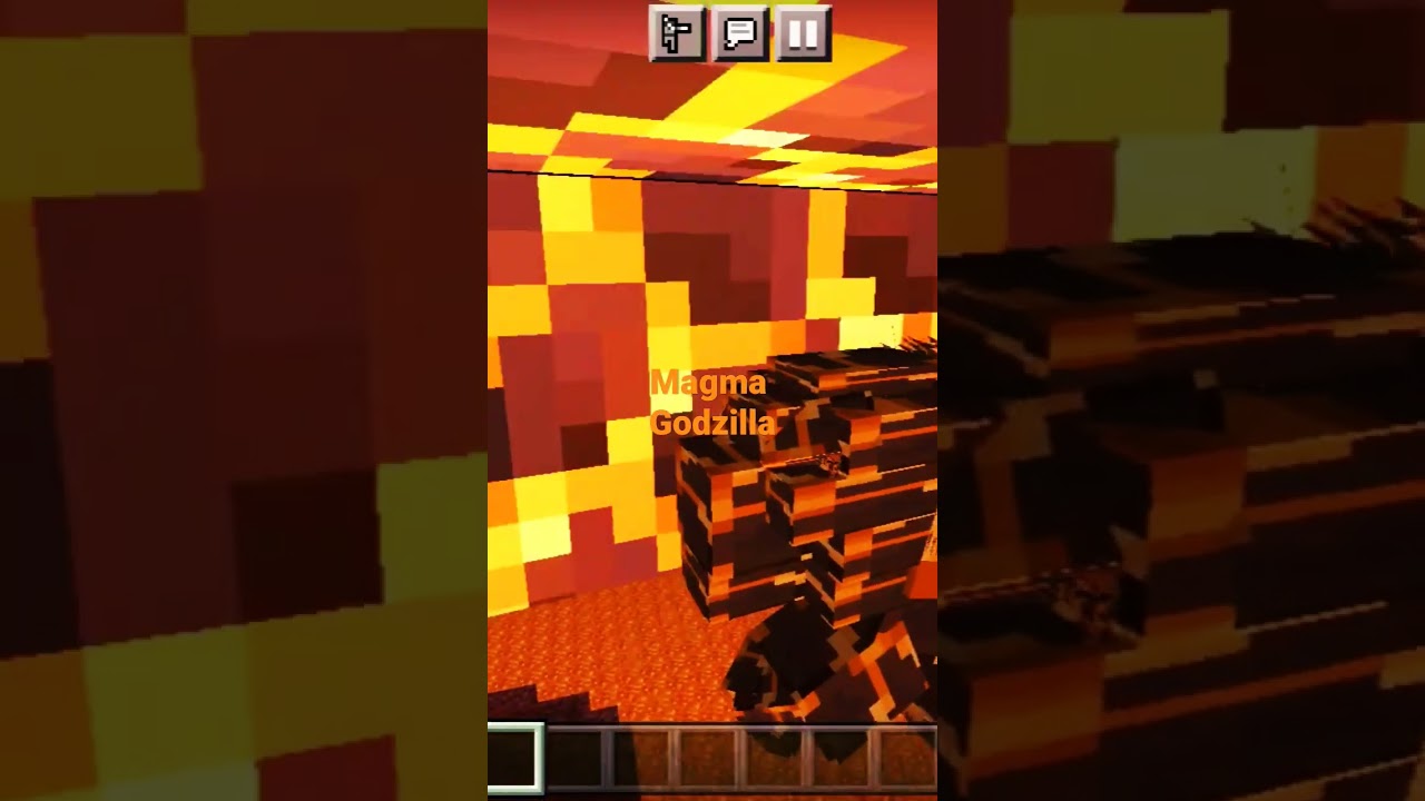 Magma Godzilla 🔥 in Minecraft #shorts #minecraft