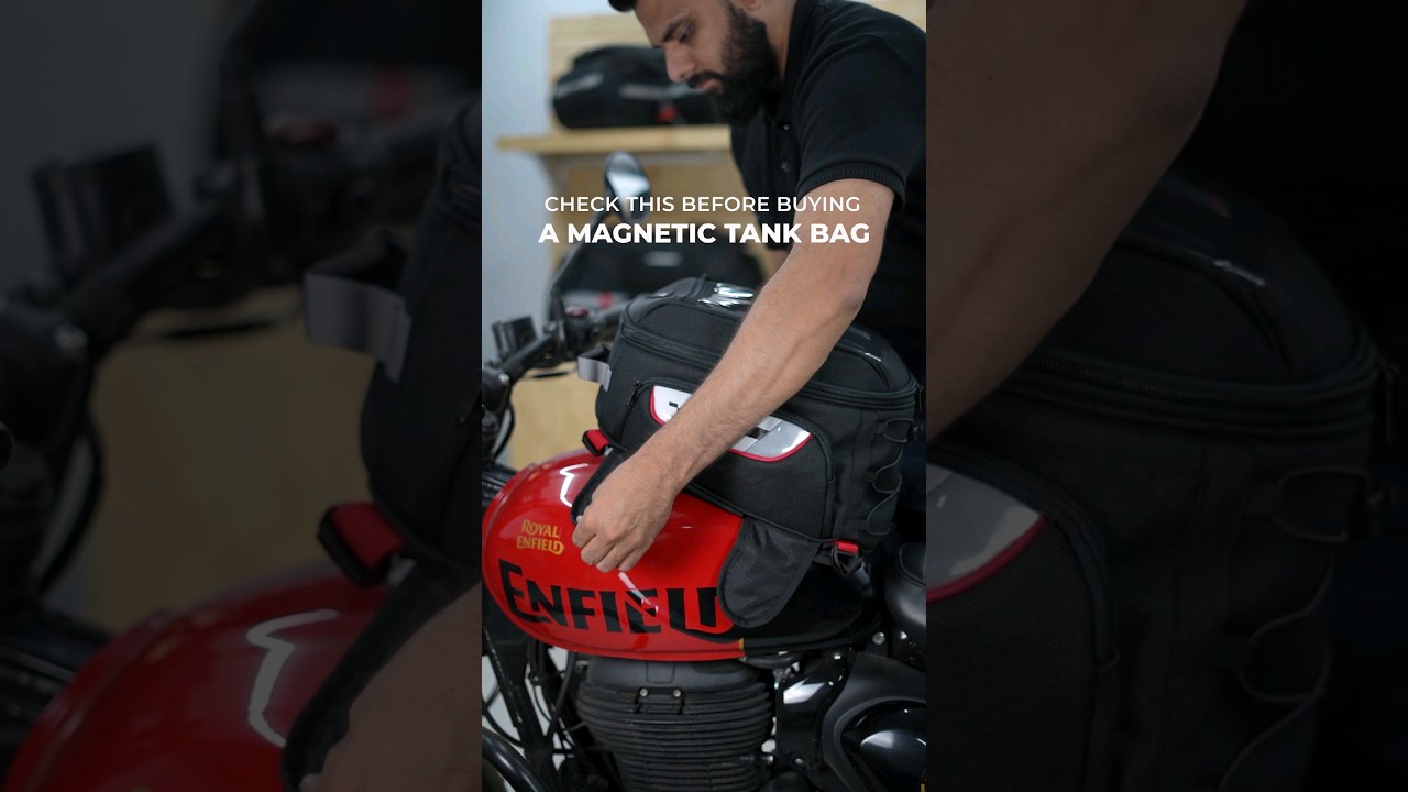 Magnetic Tank Bag For Bike | ViaTerra Motorcycle Tank Bag | Strong Neodymium Magnets | ViaTerra Gear