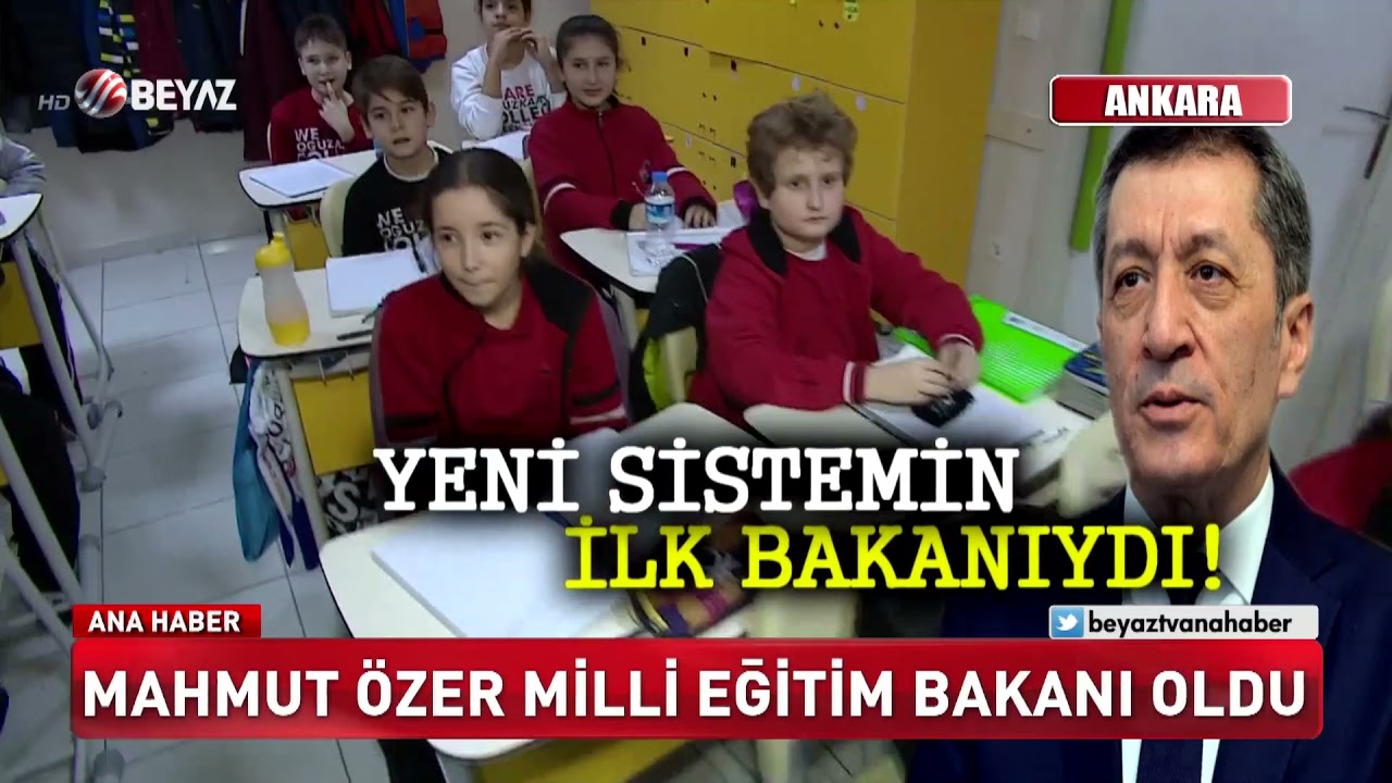 Mahmut Özer Milli Eğitim Bakanı oldu!