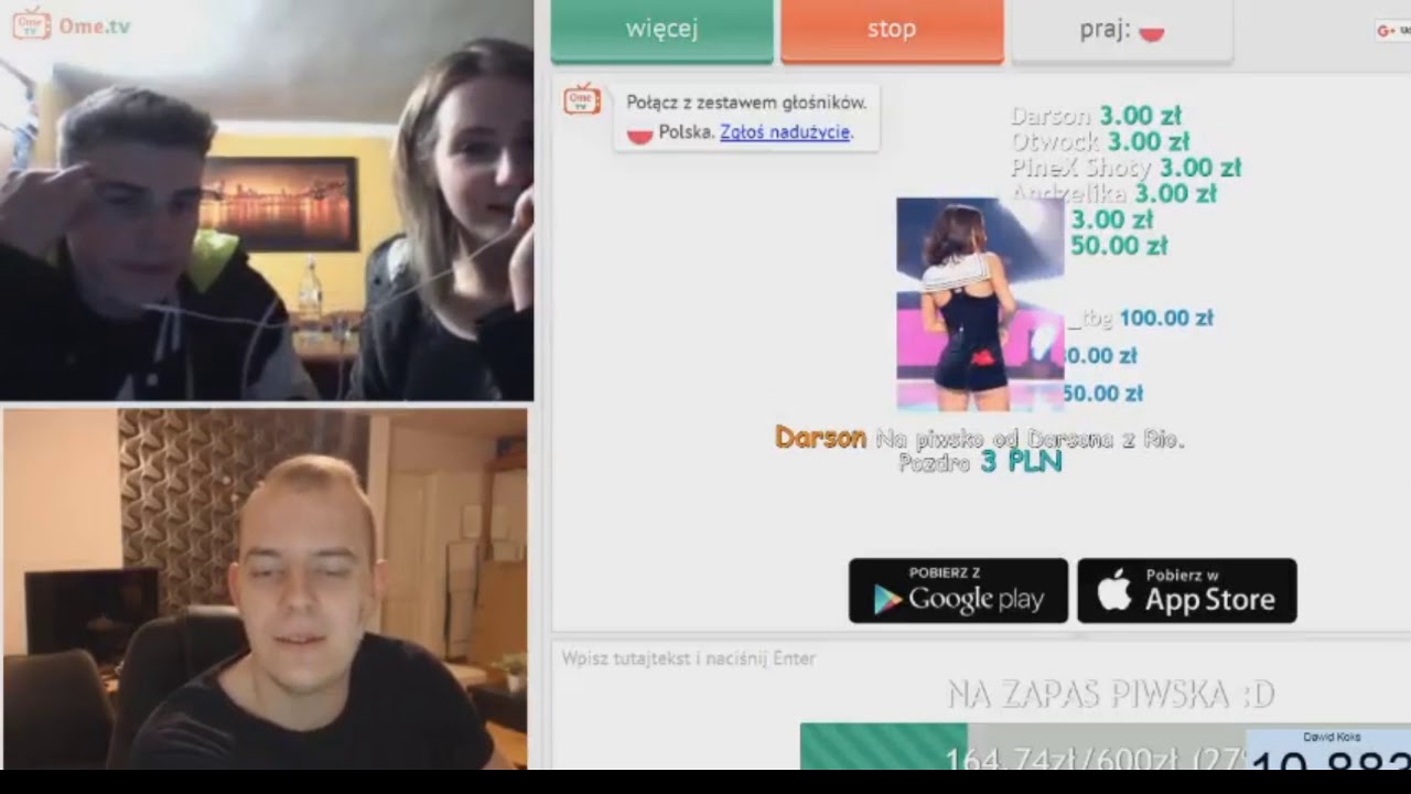 Mahonek bajeruje blondyne na ome.tv!