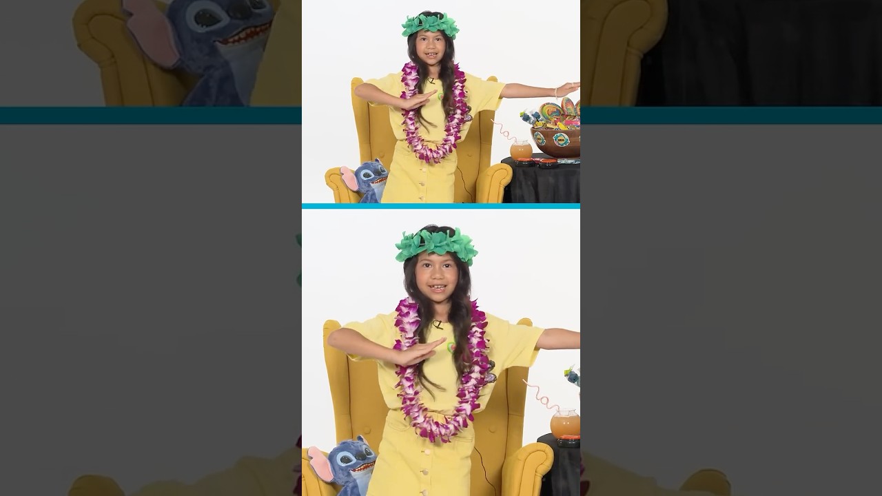 #MaiaKealoha Shows the Hawaiian Kaholo Dance 🌺 #LiloAndStitch  #Shorts