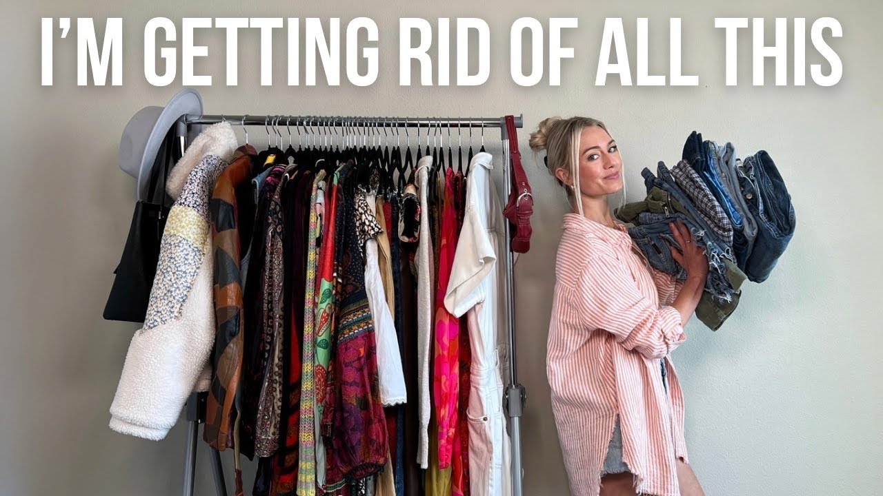 MAJOR Closet Cleanout!! Trying Everything On & Purging 50+ Items