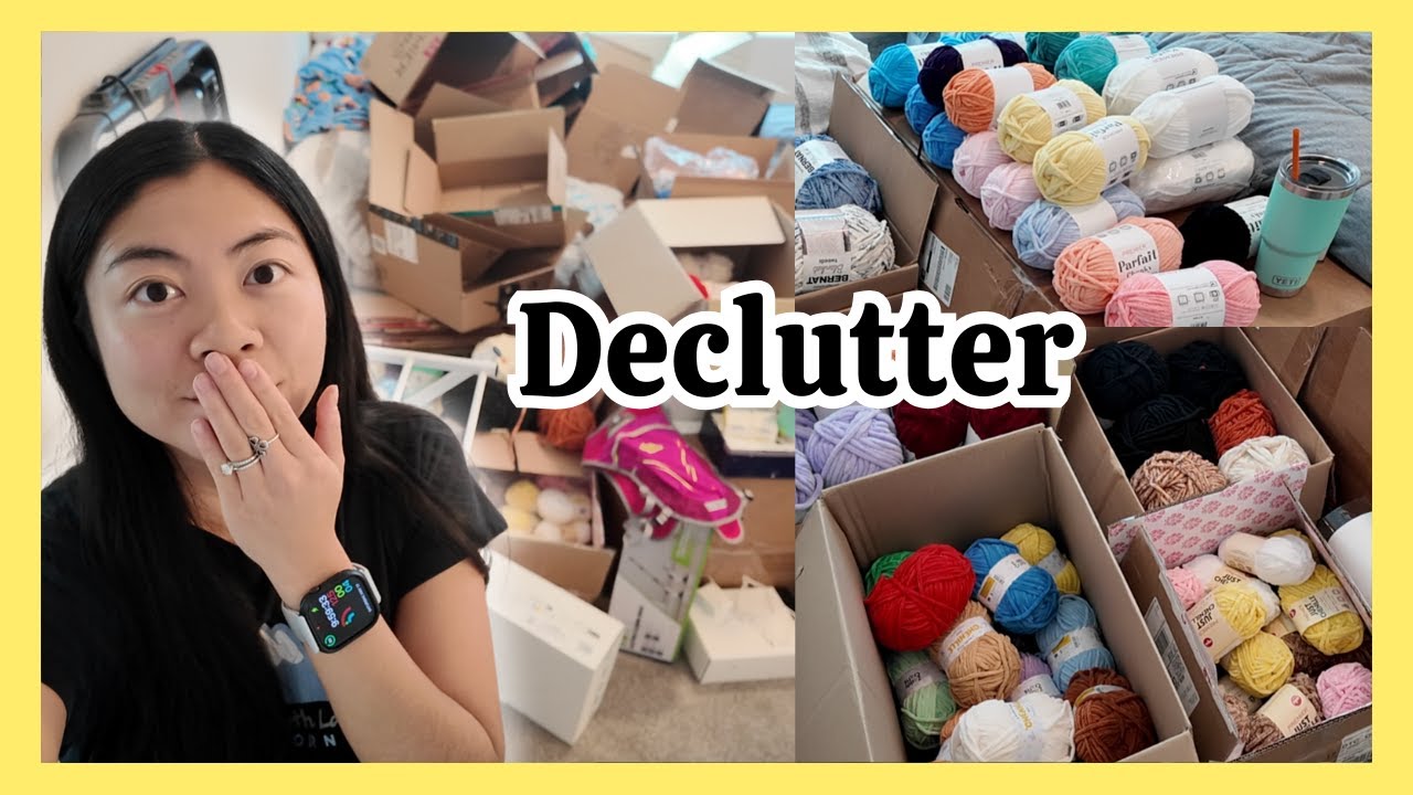 Major Yarn Declutter 🧶 Preparing to MOVE?! Organize With Me, Crochet Orders, and More! Crochet Vlog