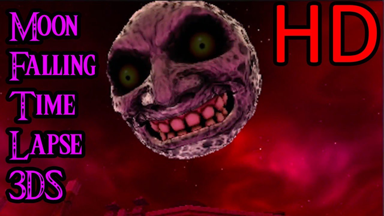 Majora's Mask 3D HD Moon Falling and Crashing - Game Over Scene