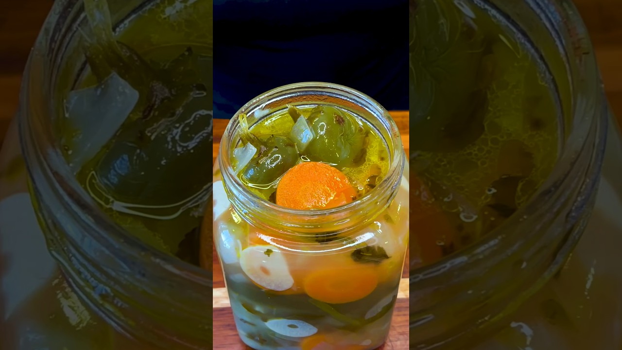 Make Your Own Pickled Jalapeños Easy Homemade Recipe #shorts