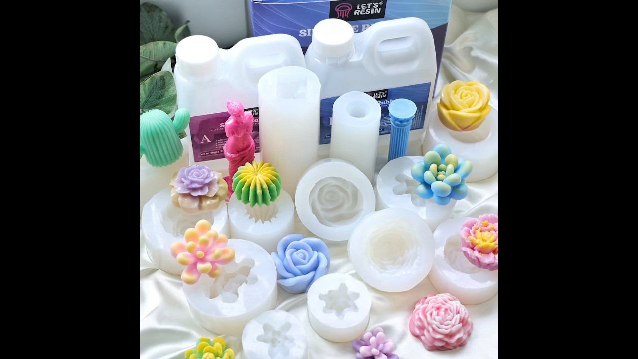 Make your own silicone molds using LET'S RESIN 0A silicone rubber #silicone #moldmaking #resinart