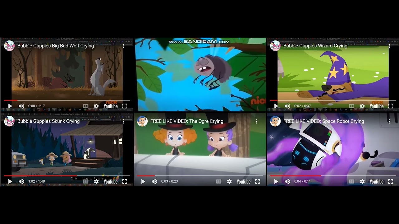 makes cry everything 2 to bubble guppies
