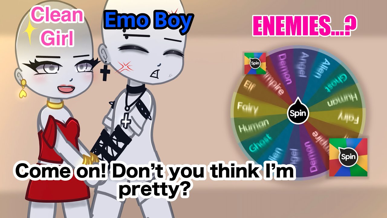 Making a Couple OC [GRUMPY EMO BOY x CLEAN GIRL EDITION]✨💅💀|| (Spin The Wheel)