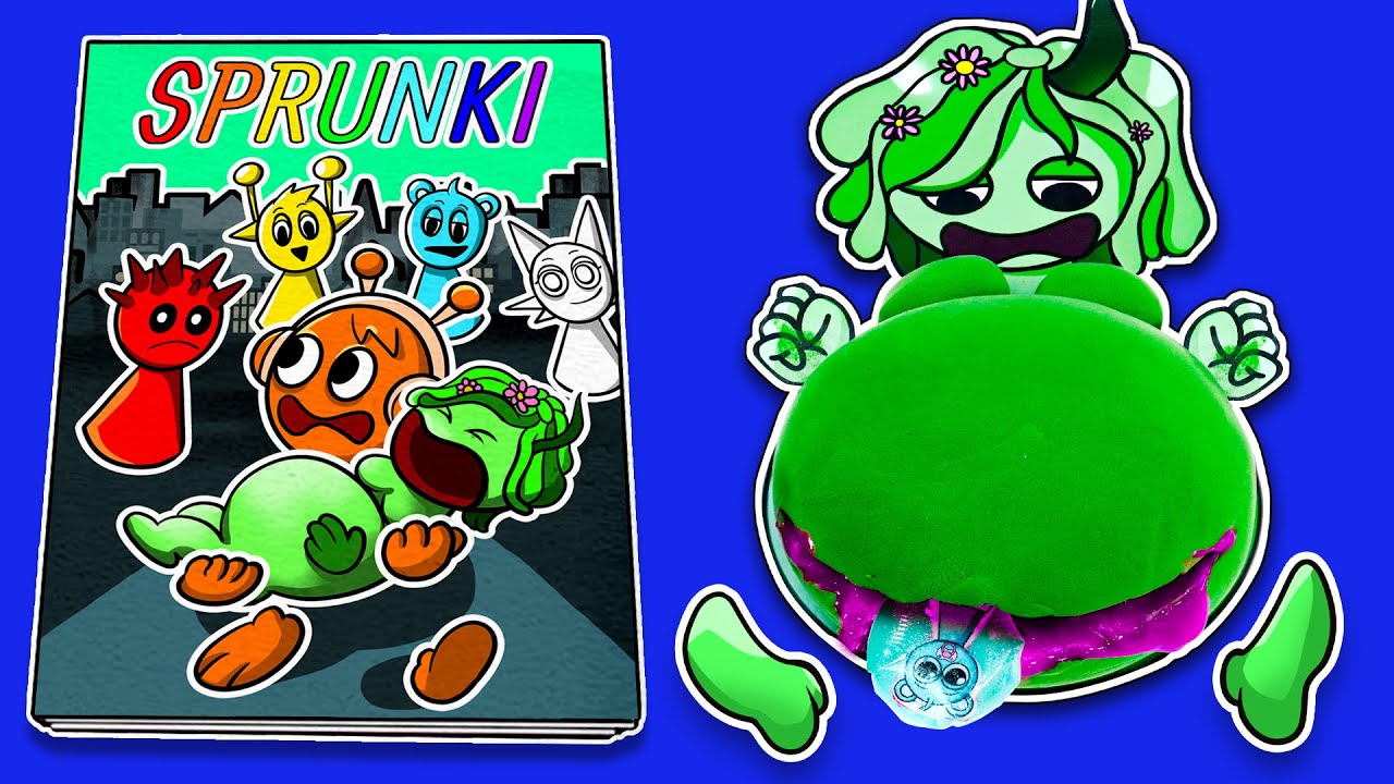 Making INCREDIBOX SPRUNKI Game Book 📚 (➕ Vineria Pregnant Squishy Surgery) DIY 소닉 테이프