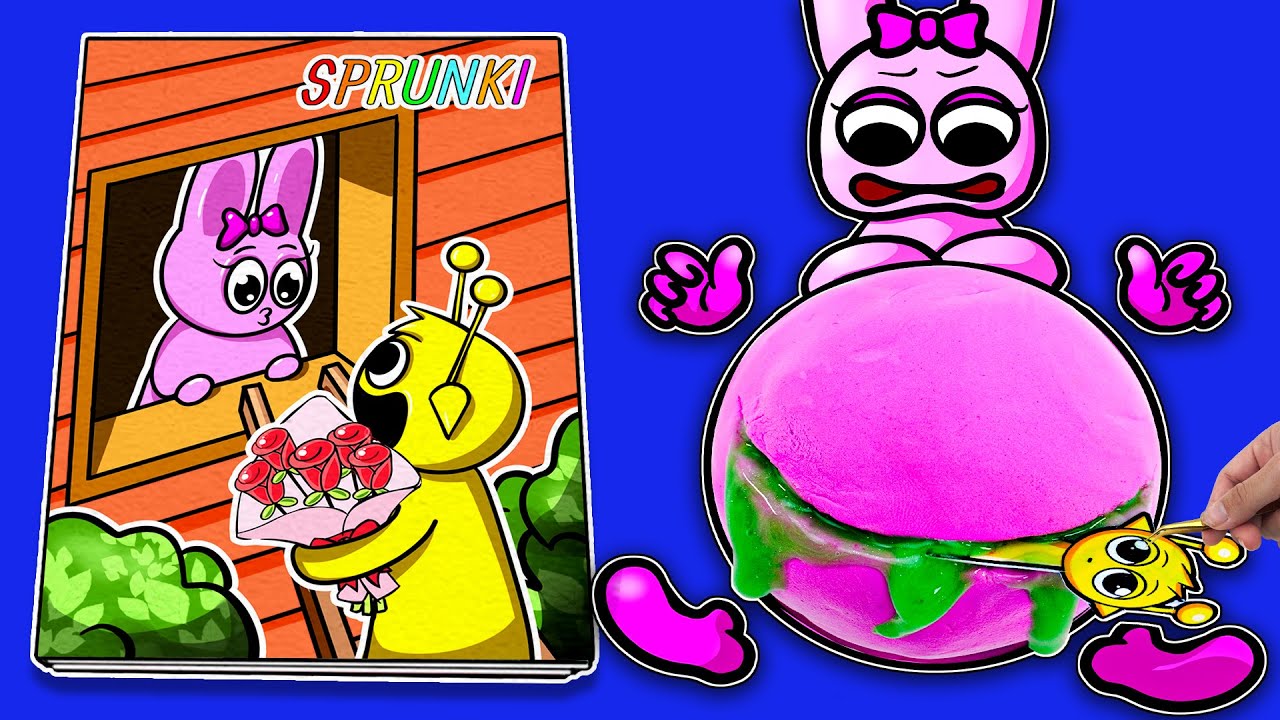 Making INCREDIBOX SPRUNKI Game Book 📚 (➕Pinki Pregnant Squishy Surgery) DIY 소닉 테이프