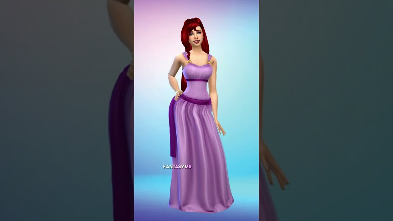Making Megara in TS4 #sims4 #shorts #disney #Hercules