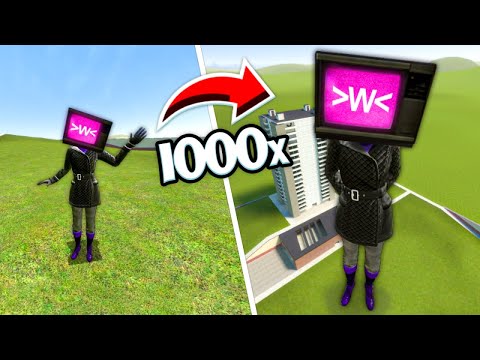 Making Tv Woman 1000x BIGGER...