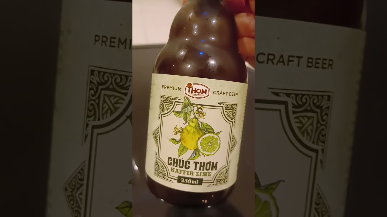 Makrut / Kaffir lime beer from Vietnam #makrut #hcmc #vietnam #lime
