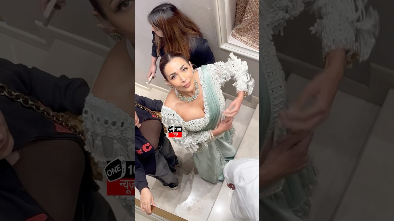Malaika Arora flaunts her curves in deep Neck blouse #shorts #malaikaarora