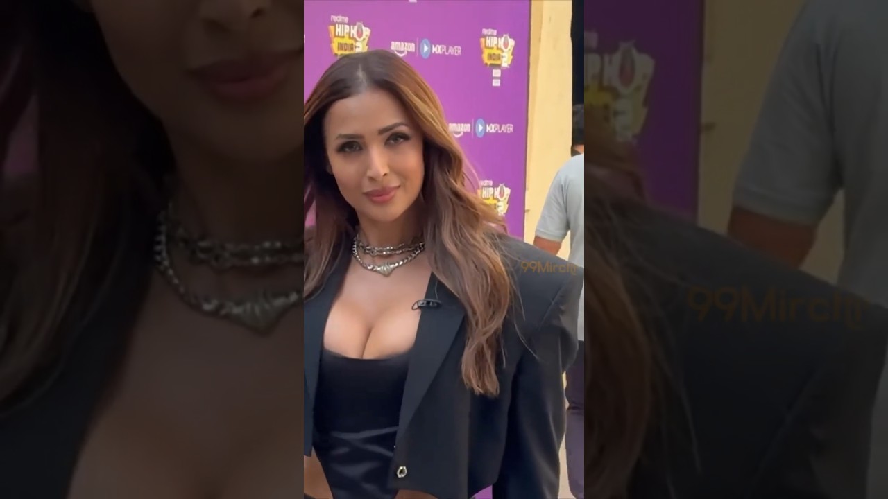 Malaika Arora Hot Cleavage Show at Hip Hop India S2 Sets #malaikaarora #bollywood #shorts #99mirchi