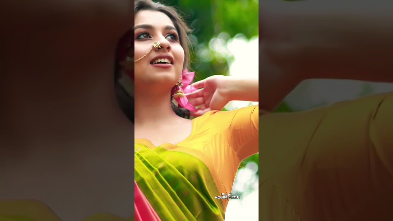 malayalam actress niranjana anoop 🥰beautiful look saree 💛 latest photoshoot #niranjanaanoop #shorts