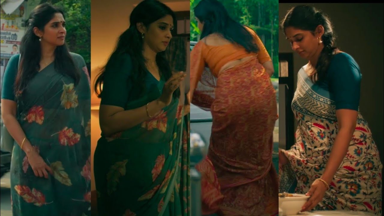 Malayalam Actress Nyla Usha Cute In Saree