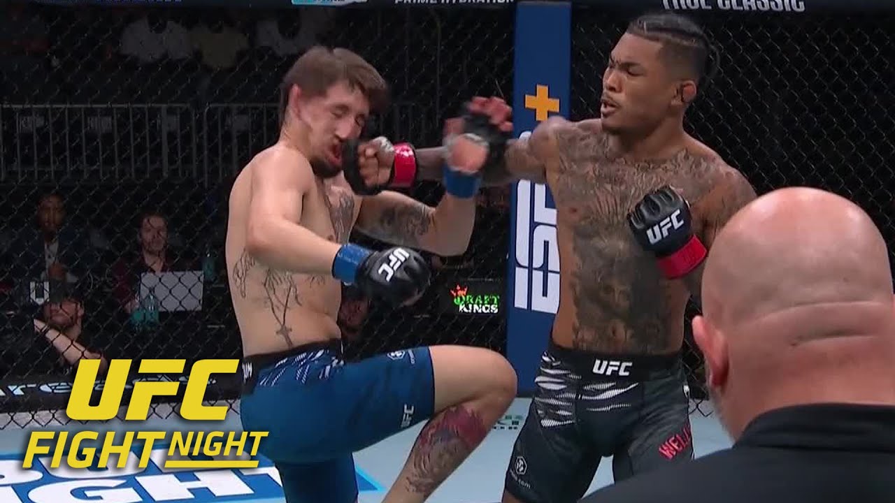 Malcolm Wellmaker’s right hook causes Kris Moutinho to faceplant | ESPN MMA