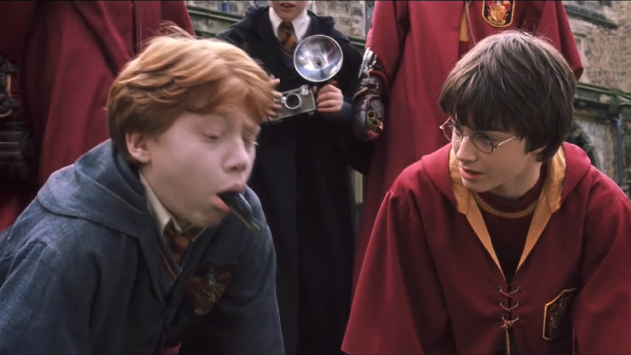 Malfoy calls Hermione mudblood / Ron's spell goes against him | Harry Potter and Chamber of Secrets