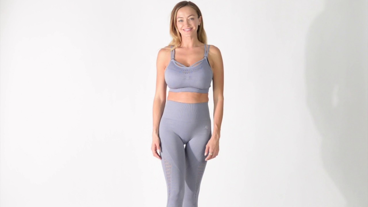 Malibu Seamless Nursing Sports Bra (Ashley Blue) - Sweat and Milk