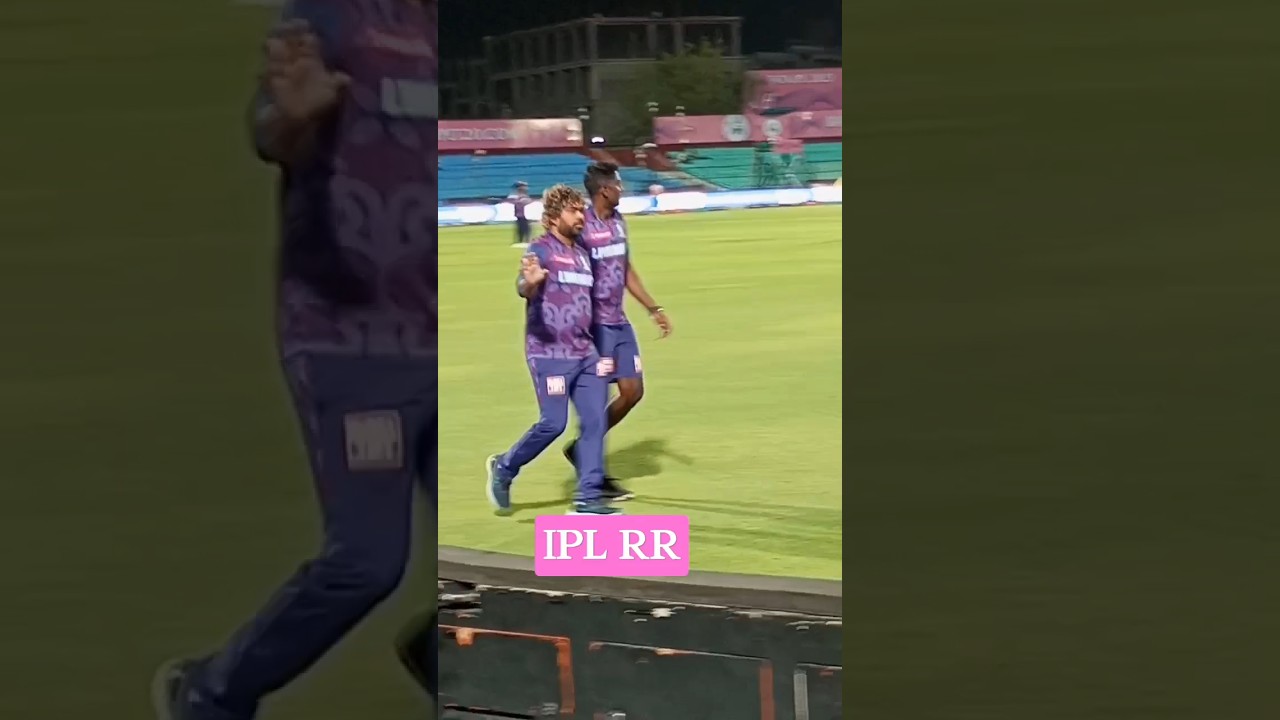 Malinga walking in sms stadium. #rr #rajasthanroyals #ipl #ipl2023 #sanjusamson #liveipl