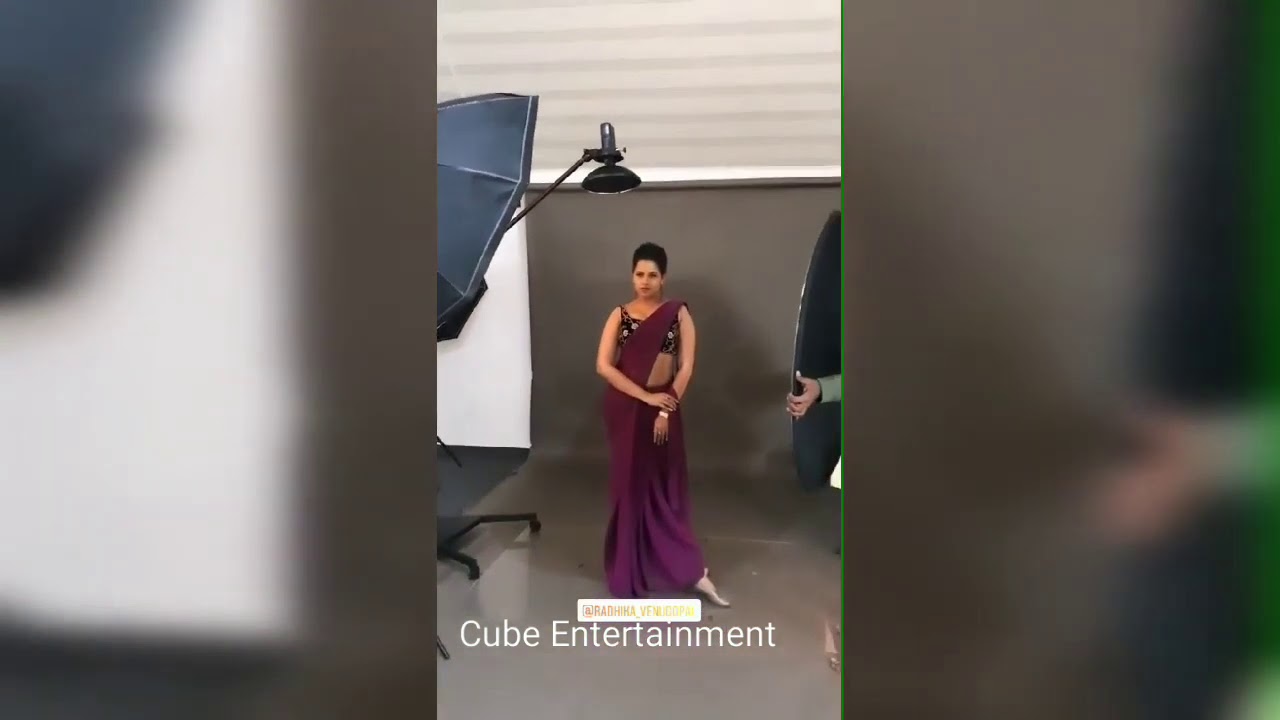 Mallu Actress Sadhika Venugopal Photoshoot Video | Sadhika Venugopal Show in Kerala Saree