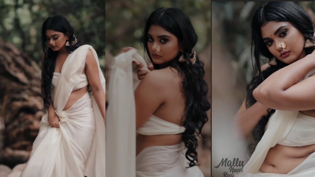Mallu actress Vindhuja vikraman hot rare navel show /hot navel slip /  #kerala #trending #tamil