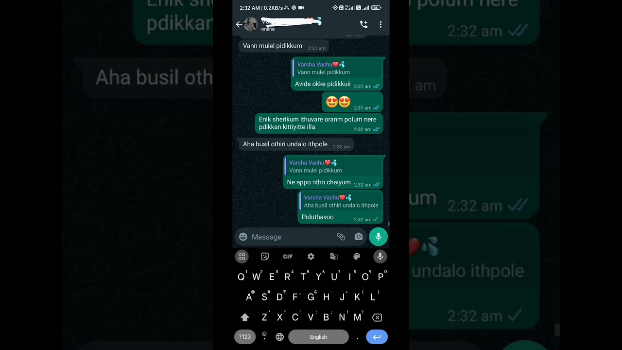 Mallu Girl WhatsApp Kambi Chat - Part 6 #love #bollywood #model #kambi #mallu #chat #girl #telegram