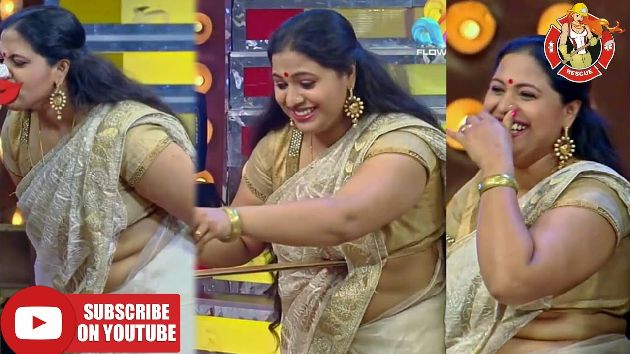 Mallu serial actress lakshmi priya white saree starmagic programe
