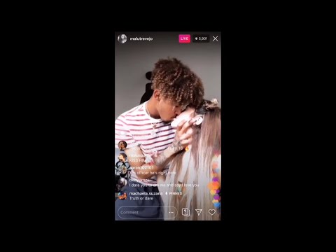 Malu Trevejo and (EX)boyfriend kissing on live!