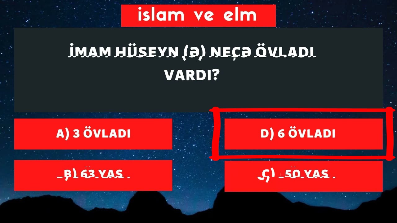 İmam Hüseyn (ə) Haqqında Sual - Cavab, BİZ ƏHLİ-BEYTİ NƏ QƏDƏR YAXŞI TANIYIRIQ ?