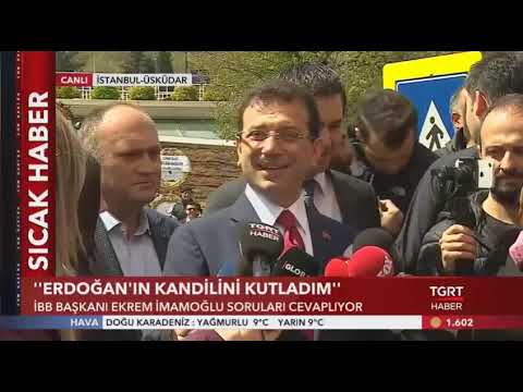İmamoğlu, Cumhurbaşkanı Erdoğan'ın Kandilini Tebrik Etti