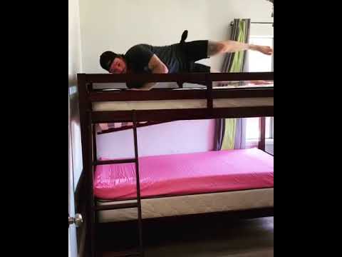 Man Breaks Bunk Bed While Jumping on it - 1125820