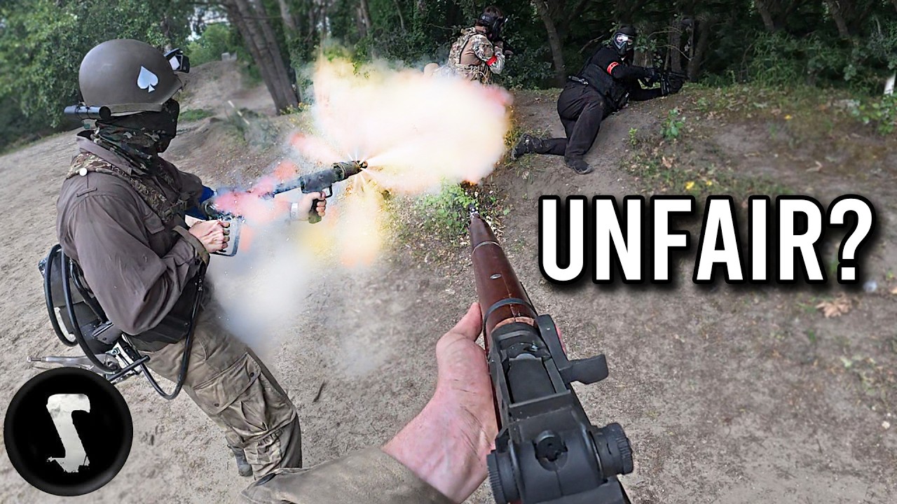 Man Brings M2 Flamethrower to Airsoft Game and TAKES OUT EVERYONE